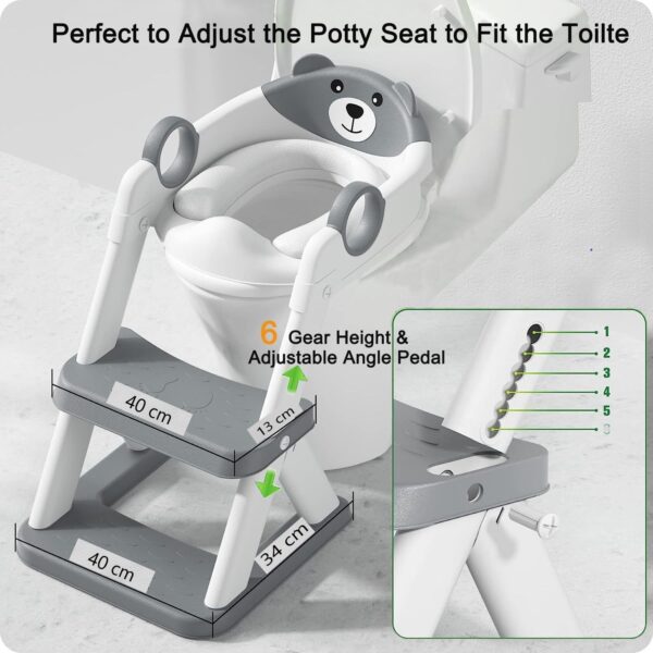 Potty Training Seat Ladder, Kids Boys Girls - Image 4