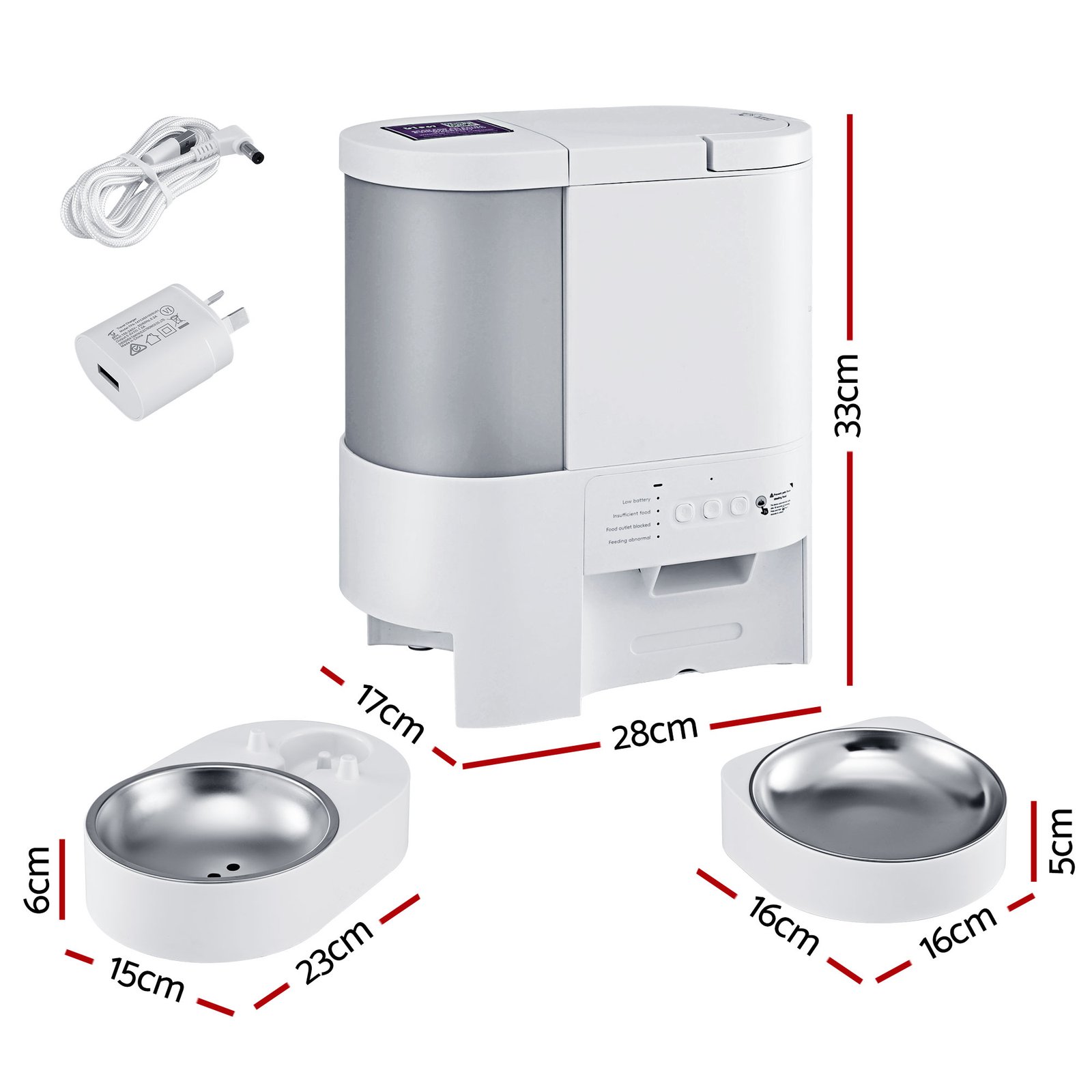 2-in-1 Automatic Pet Feeder & Water Dispenser - WiFi 2 i.Pet Automatic Pet Feeder Water Dispenser 2-in-1 Smart WiFi Dog Cat Food 4L – photo 2