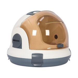 Portable Cat Carrier Space Capsule Large Capacity Aviation Travel Kitty Basket - Champagne – photo 6