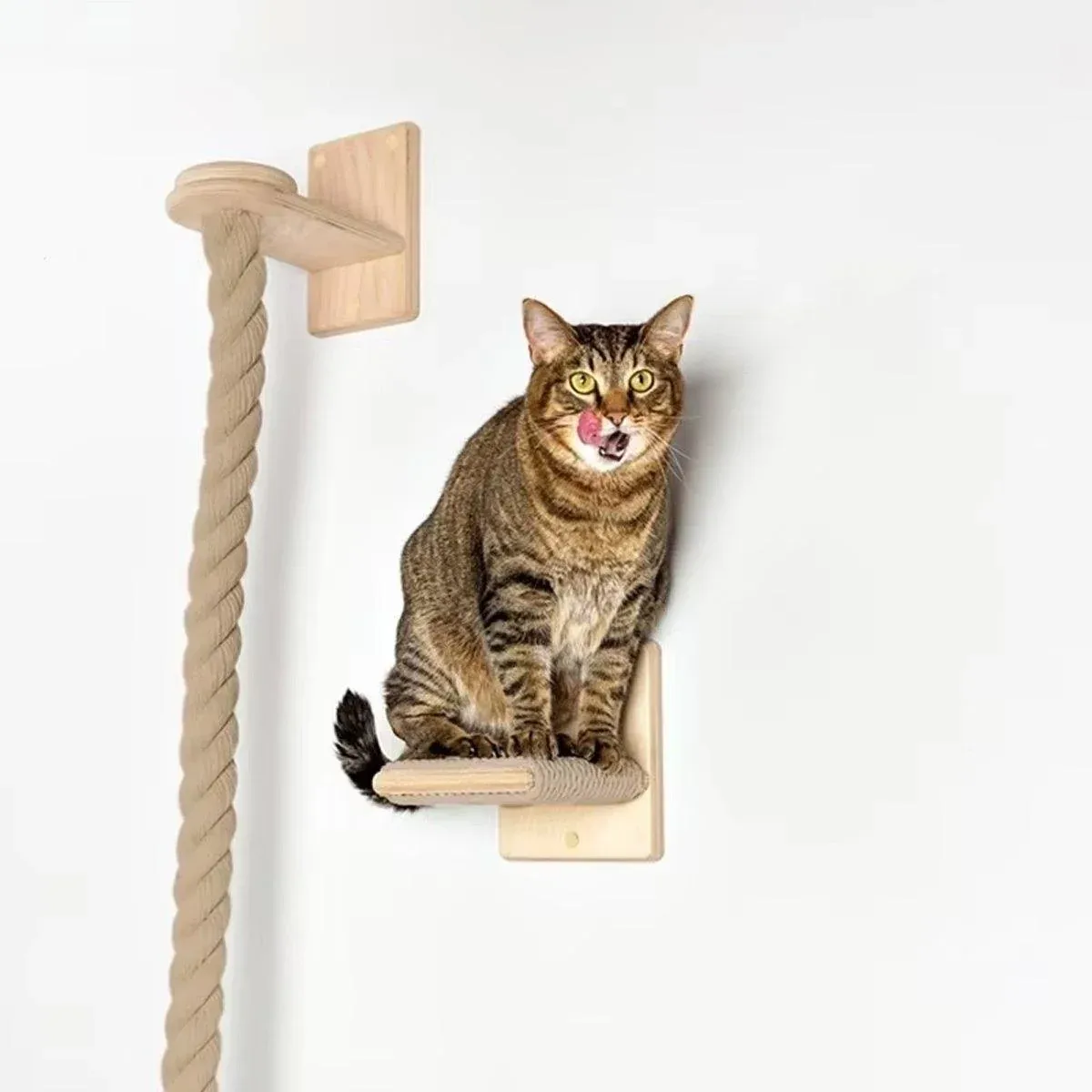 Cat Climbing Frame with Rope & Leash – Play Set 7 Cat Climbing Frame Rope Leash Jumping Platform for Cats Interactive Play Set – photo 8