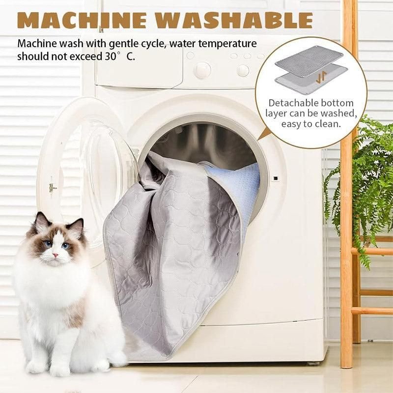 Double Layer Cat Litter Mat-– Waterproof & Non-Slip 11 Large Double Layer Litter Mat Waterproof Non Slip Cat Trapping Pad Easy to Clean - 90x60cm – photo 11