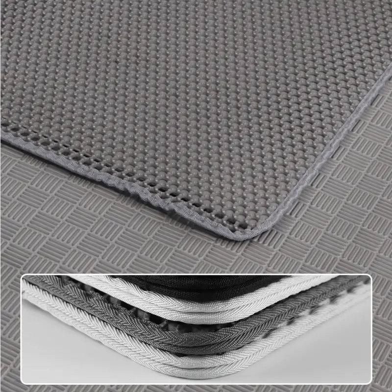 Double Layer Cat Litter Mat-– Waterproof & Non-Slip 12 Large Double Layer Litter Mat Waterproof Non Slip Cat Trapping Pad Easy to Clean - 90x60cm – photo 12