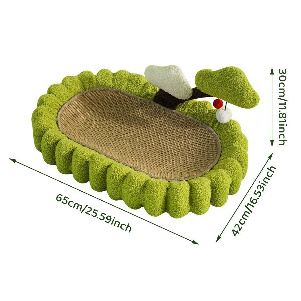 Cat Scratching Bowl with Tree Toy - Sisal Scratcher 3 Durable Cat Scratching Bowl Mat Scratch Post Tree Cat Toy for Long-lasting Fun – photo 3