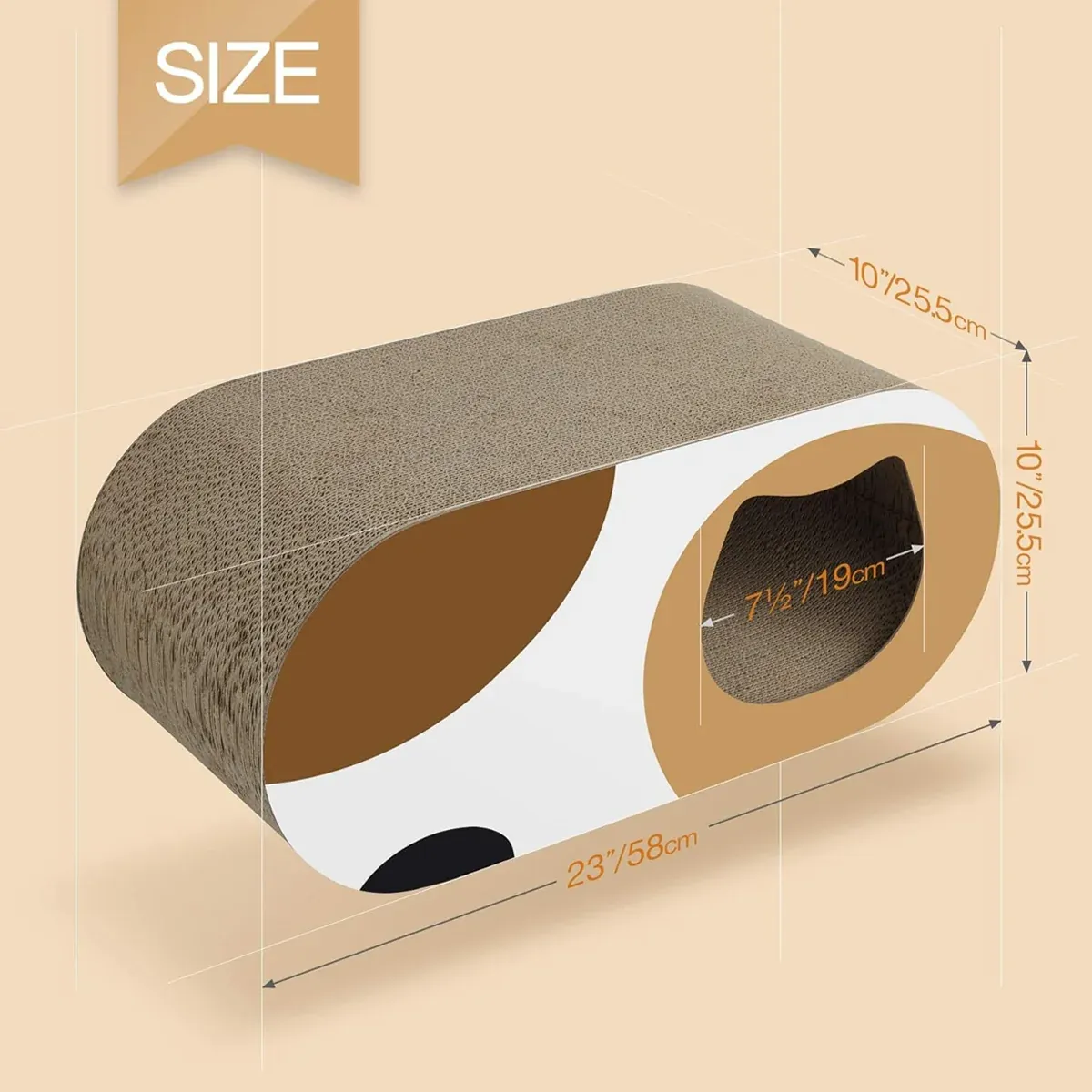 3-in-1 Cat Tunnel Scratcher & Bed - Play & Hide 3 Durable Cat Tunnel Scratcher Bed Combo Interactive Toy House For Kittens Pets – photo 3