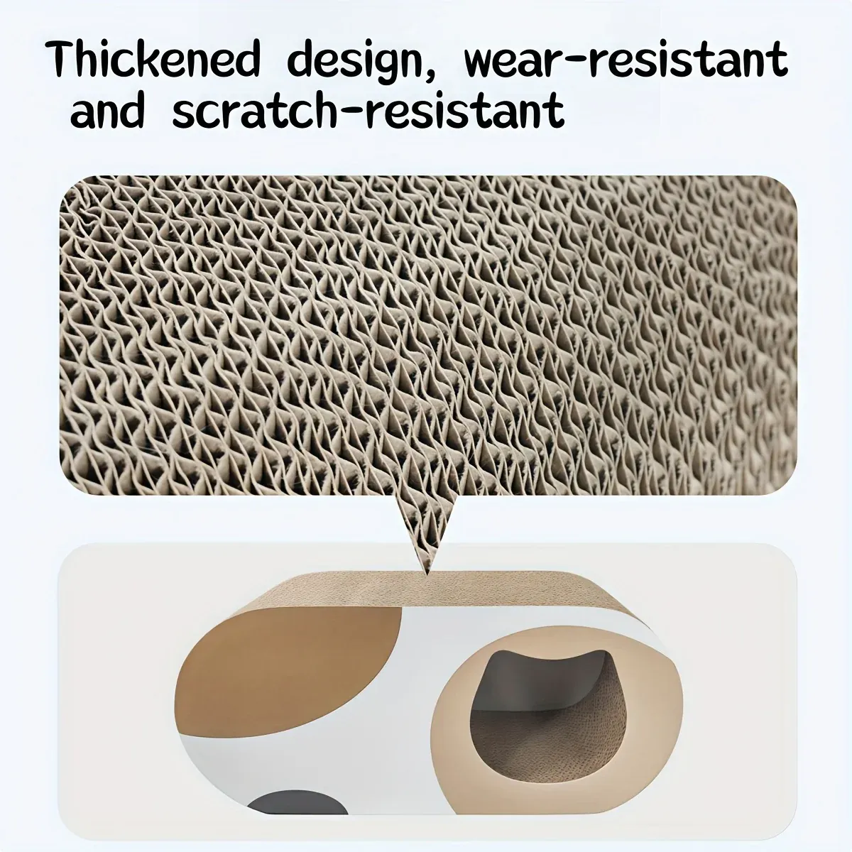 3-in-1 Cat Tunnel Scratcher & Bed - Play & Hide 8 Durable Cat Tunnel Scratcher Bed Combo Interactive Toy House For Kittens Pets – photo 8
