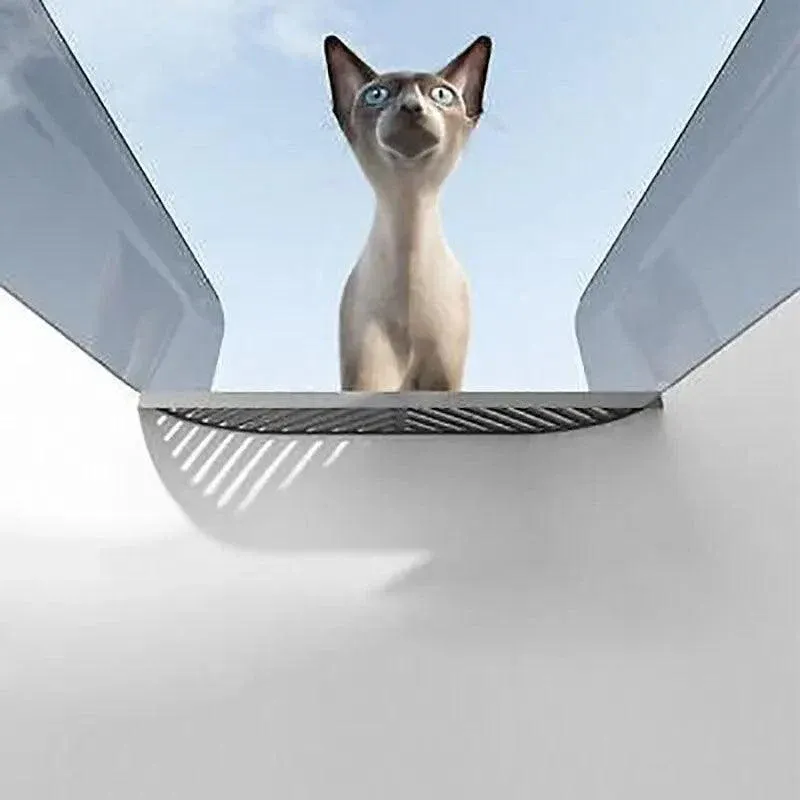 Open Top Cat Litter Box - Splash Guard & Wide Entry 4 Litter Tray Box with Splash Guard and Wide Opening for Cats Open Top Design - White – photo 4