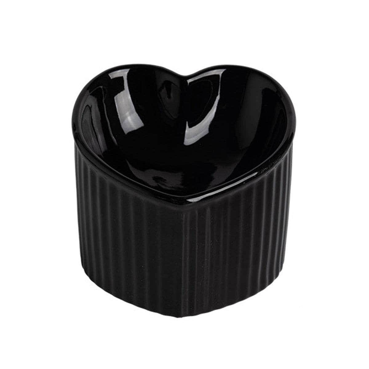 Raised Heart-Shaped Ceramic Cat Bowl 10 Love Shape Slanted Cat Bowl Ceramic Pet Bowl for Cats Food Water Feeding Dish - Green – photo 10
