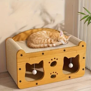 Cat Scratching Board Nest All in One Wear Resistant House Cat Scratching Toy – photo 11
