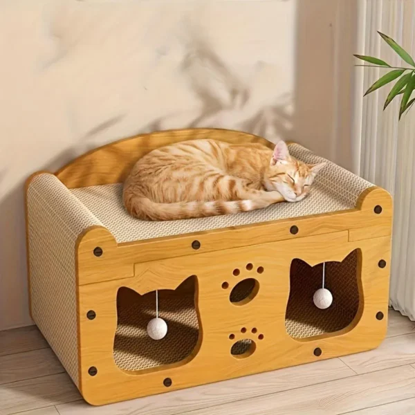 Cat Scratching Board Nest All in One Wear Resistant House Cat Scratching Toy – photo 11