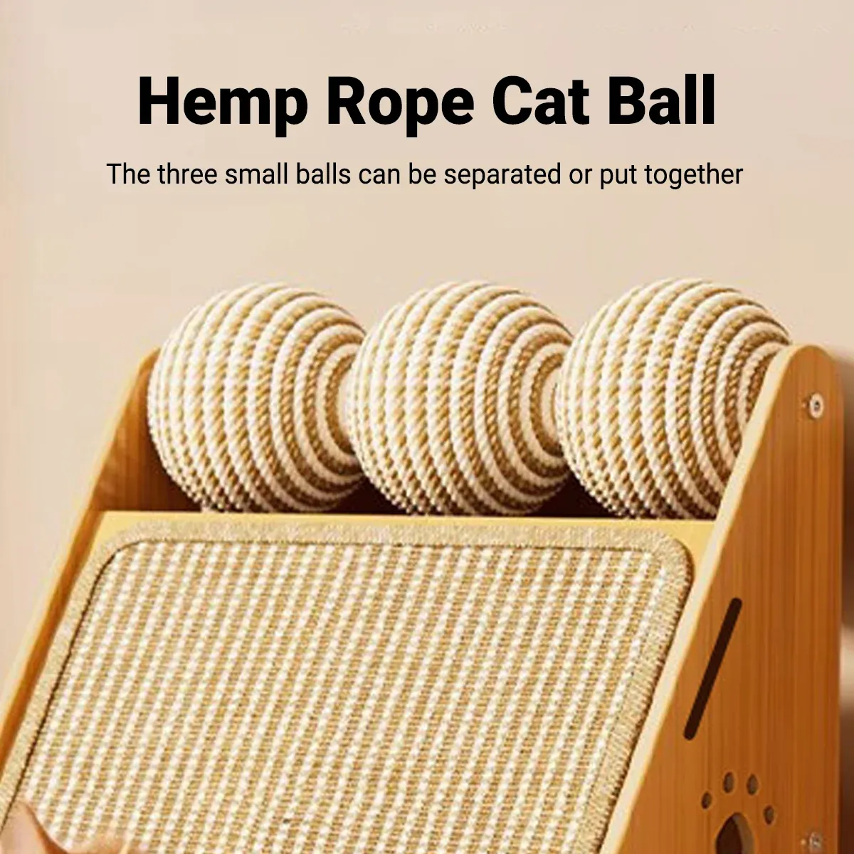 Wall-Mounted Cat Scratcher - Space-Saving Sisal Post 11 Vertical Wall Mounted Non Shedding Cat Scratcher Corrugated Paper Durable – photo 11