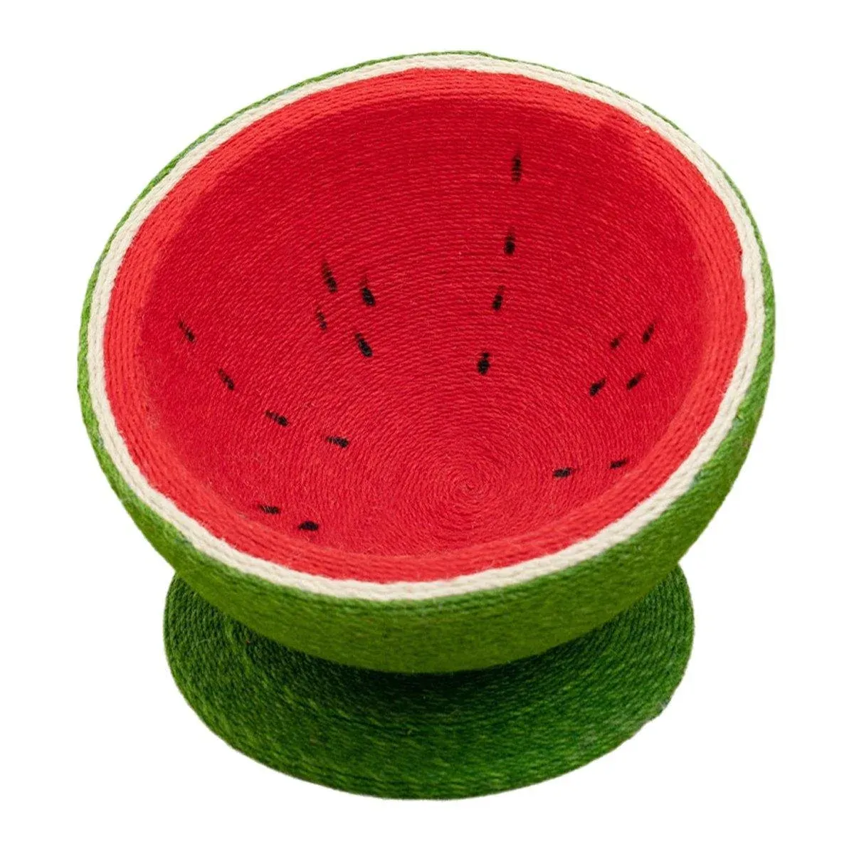 Watermelon Cat Scratcher Bowl – Sisal Scratching Nest 2 Watermelon Cat Scratching Pot Board All in One Scratcher Toy for Cats Kitten – photo 2