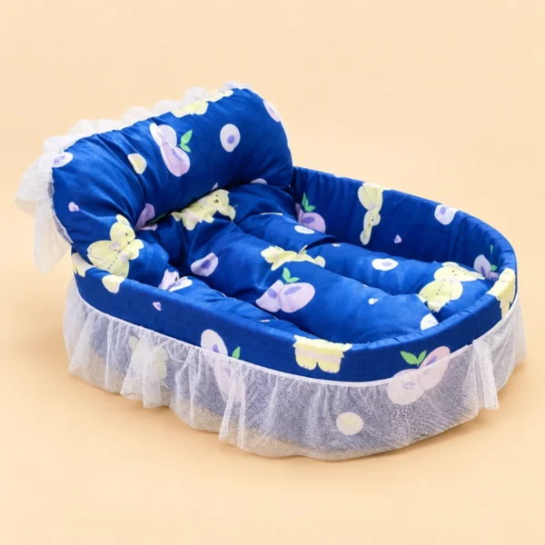 Cat Kennel Universal Cat Sleeping Nest Princess Style Lace Pet Special Kitten Cyber Red Mat