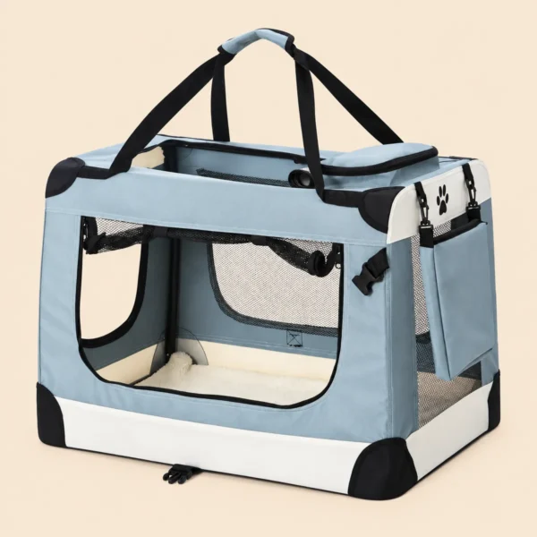 i.Pet Pet Carrier Soft Crate Dog Cat Travel 70x52CM Portable Foldable Car Large