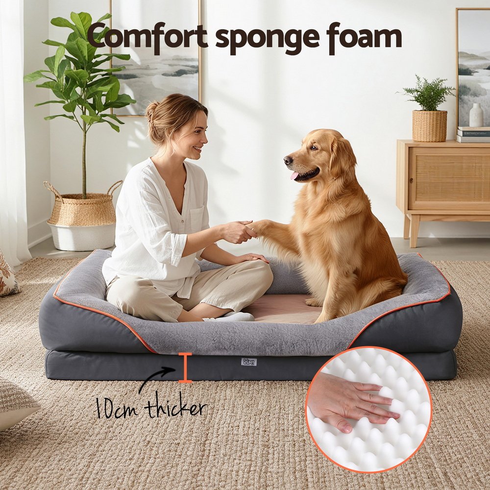 i.Pet Orthopedic Washable Dog & Cat Bed - Plush Fleece 4 i.Pet Pet Bed Orthopedic Washable Dog Bed Plush Fleece Sofa Cushion Mat – photo 4
