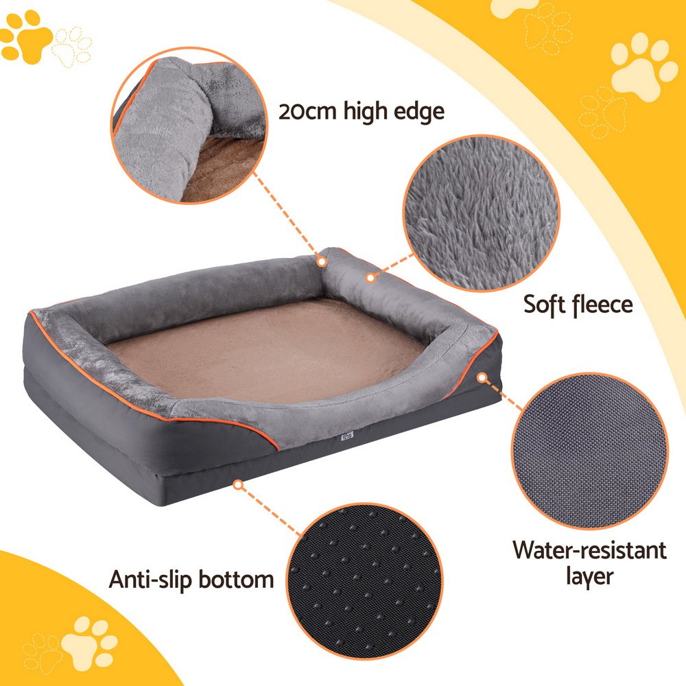 i.Pet Orthopedic Washable Dog & Cat Bed - Plush Fleece 5 i.Pet Pet Bed Orthopedic Washable Dog Bed Plush Fleece Sofa Cushion Mat – photo 5