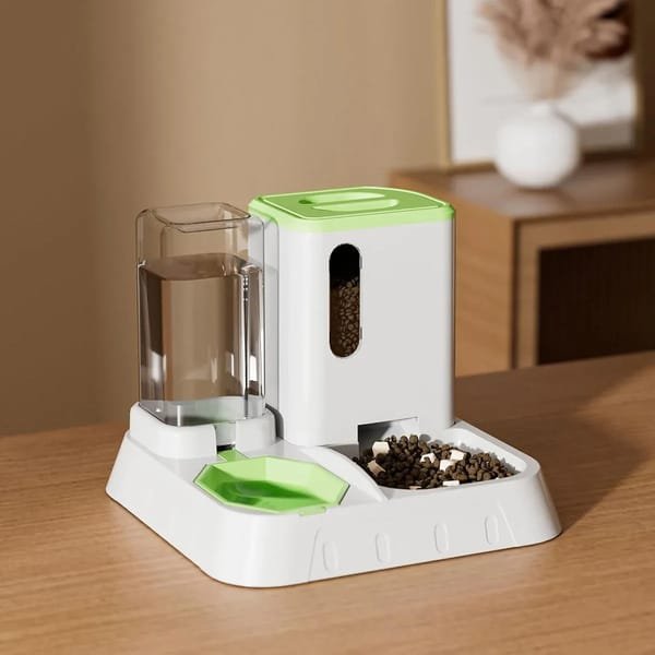 Gravity Pet Water Dispenser & Feeder - 2 in 1