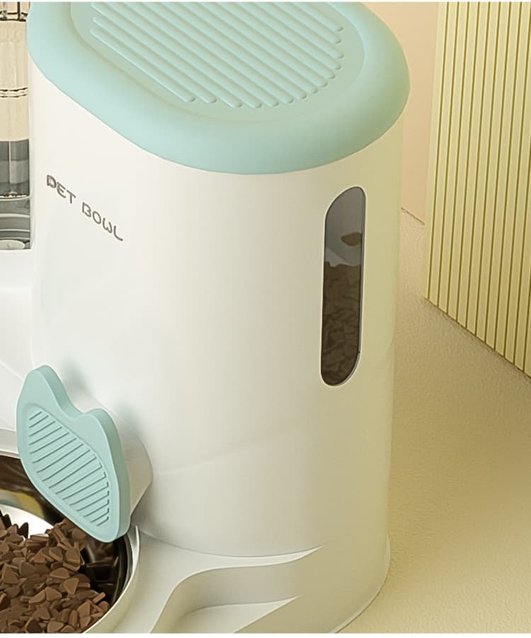 2 in 1 Automatic Pet Feeder and Water Dispenser for Cats & Dogs 4 2-in-1 Automatic Cat Feeder and Water Dispenser for Pets, Compatible with Cats and Dogs, Yellow – photo 4