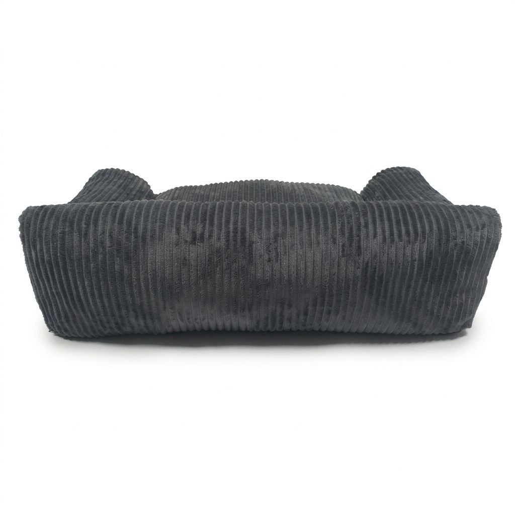 Corduroy Pet Sofa Bed for Cats & Small Dogs 8 Soft Corduroy Pet Sofa Bed with Bolster Support for Cats and Small to Medium Dogs, Machine Washable Cover for Indoor Home Use (Grey) – photo 6