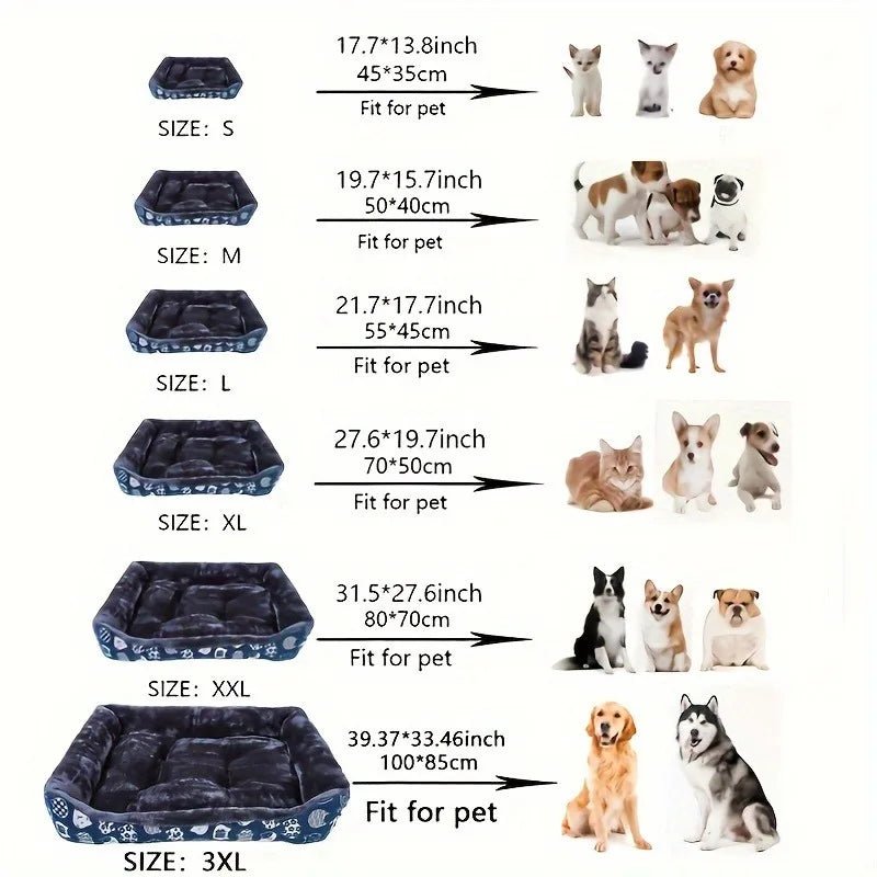 Dog Sofa Bed for Cats & Dogs | Blue 3 Blue Pet Dog Bed Sofa Mat for Cats & Dogs - M – photo 3