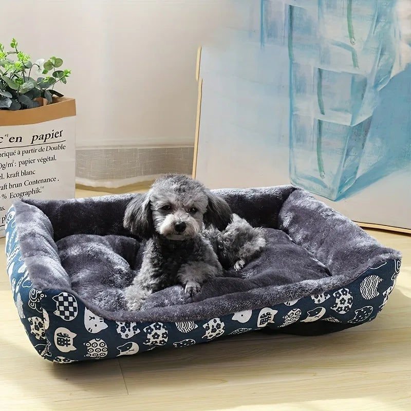 Dog Sofa Bed for Cats & Dogs | Blue 5 Blue Pet Dog Bed Sofa Mat for Cats & Dogs - M – photo 5
