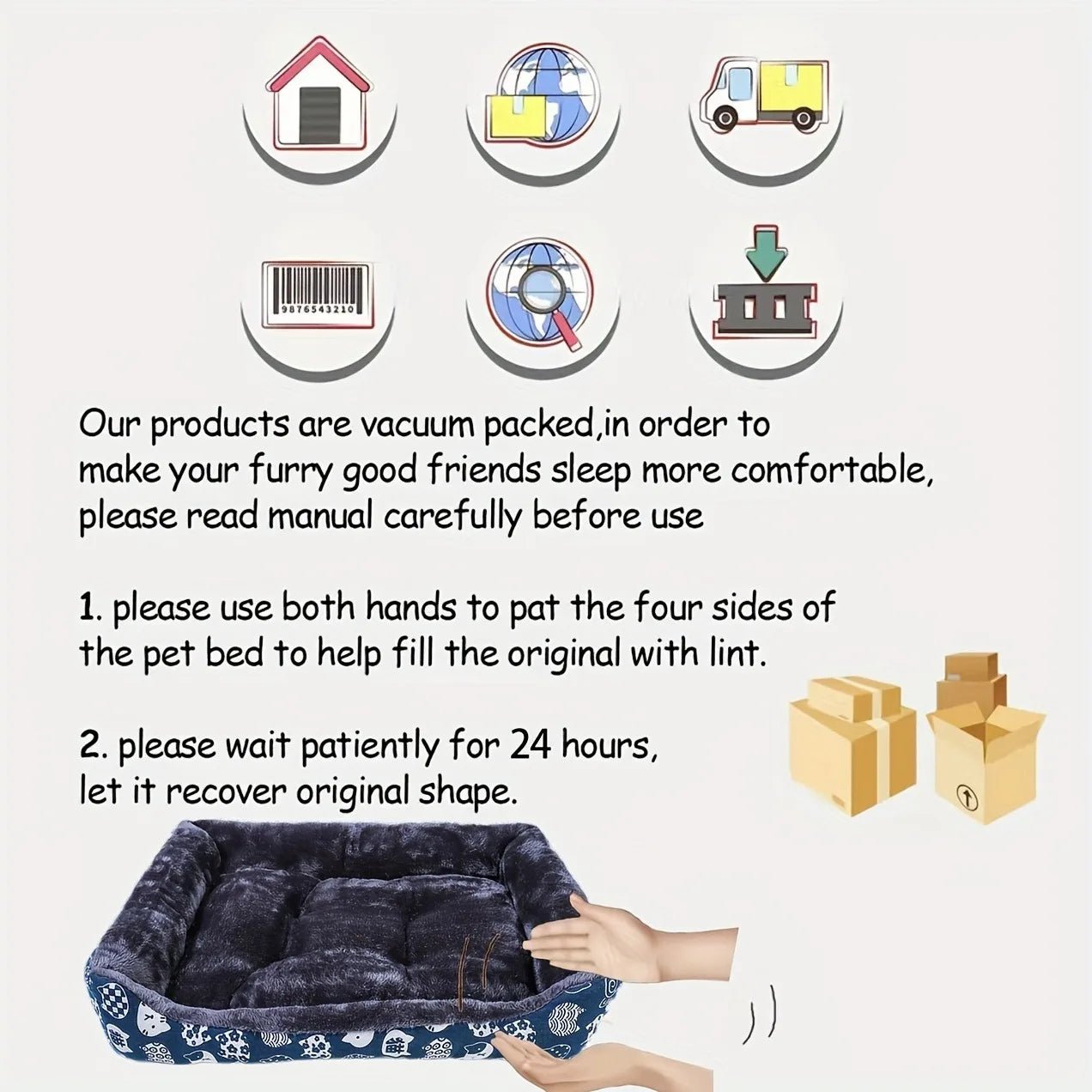 Dog Sofa Bed for Cats & Dogs | Blue 6 Blue Pet Dog Bed Sofa Mat for Cats & Dogs - M – photo 6