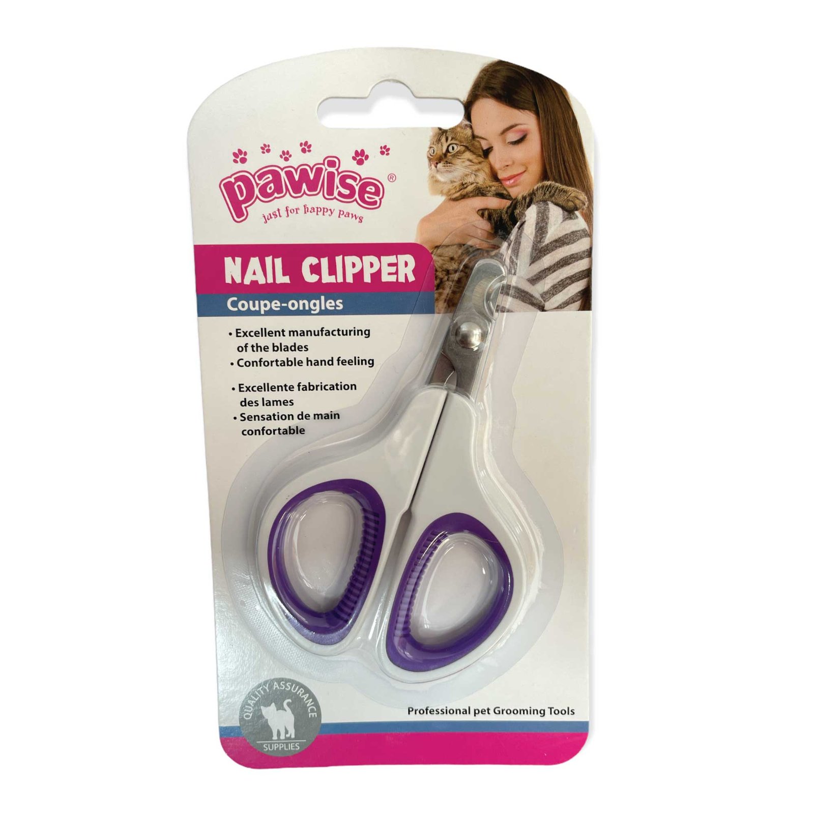 Pet Nail Clipper for Dogs & Cats - Rounded Scissor Style 1 Pet Nail Clipper Dog Cat Claw Cutter Rounded Scissors Small Grooming Tool