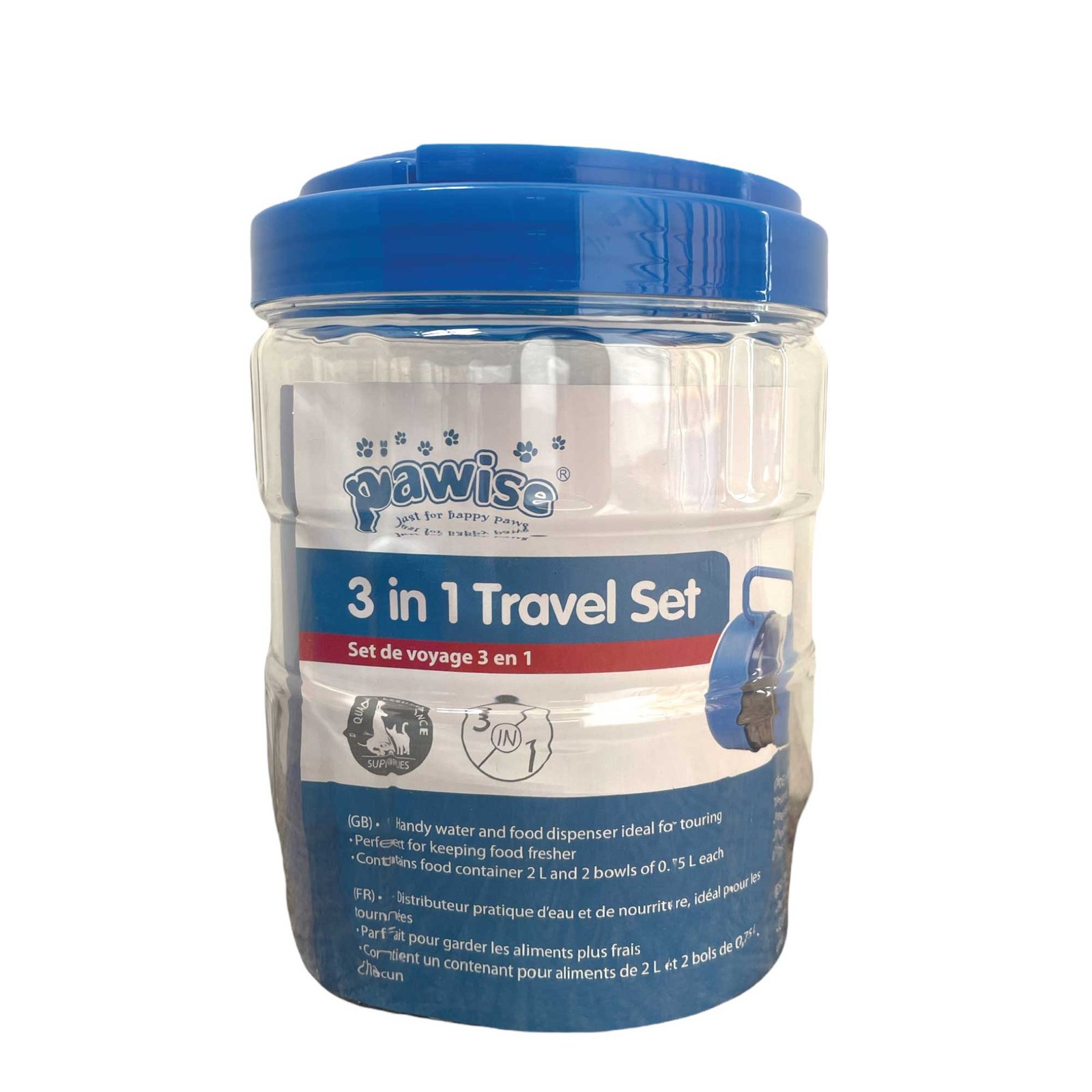 3 in 1 Pet Travel Feeding Set - Food Container & 2 Bowls 6 3 In 1 Pet Travel Food Water Bowl Set Dog Cat Portable Feeding Carry Container – photo 6