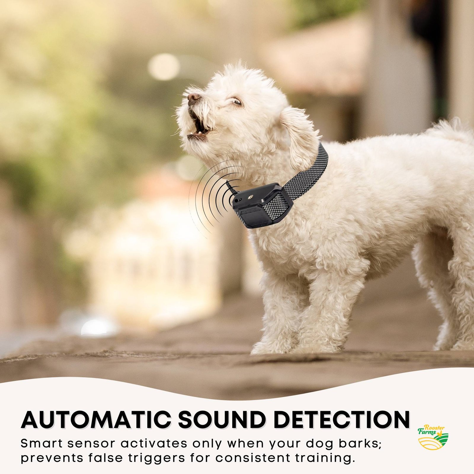 Citronella Dog Bark Collar - Rechargeable & Automatic 4 Rooster Farms Dog Bark Training Collar Citronella + Sound Rechargeable Automatic – photo 4