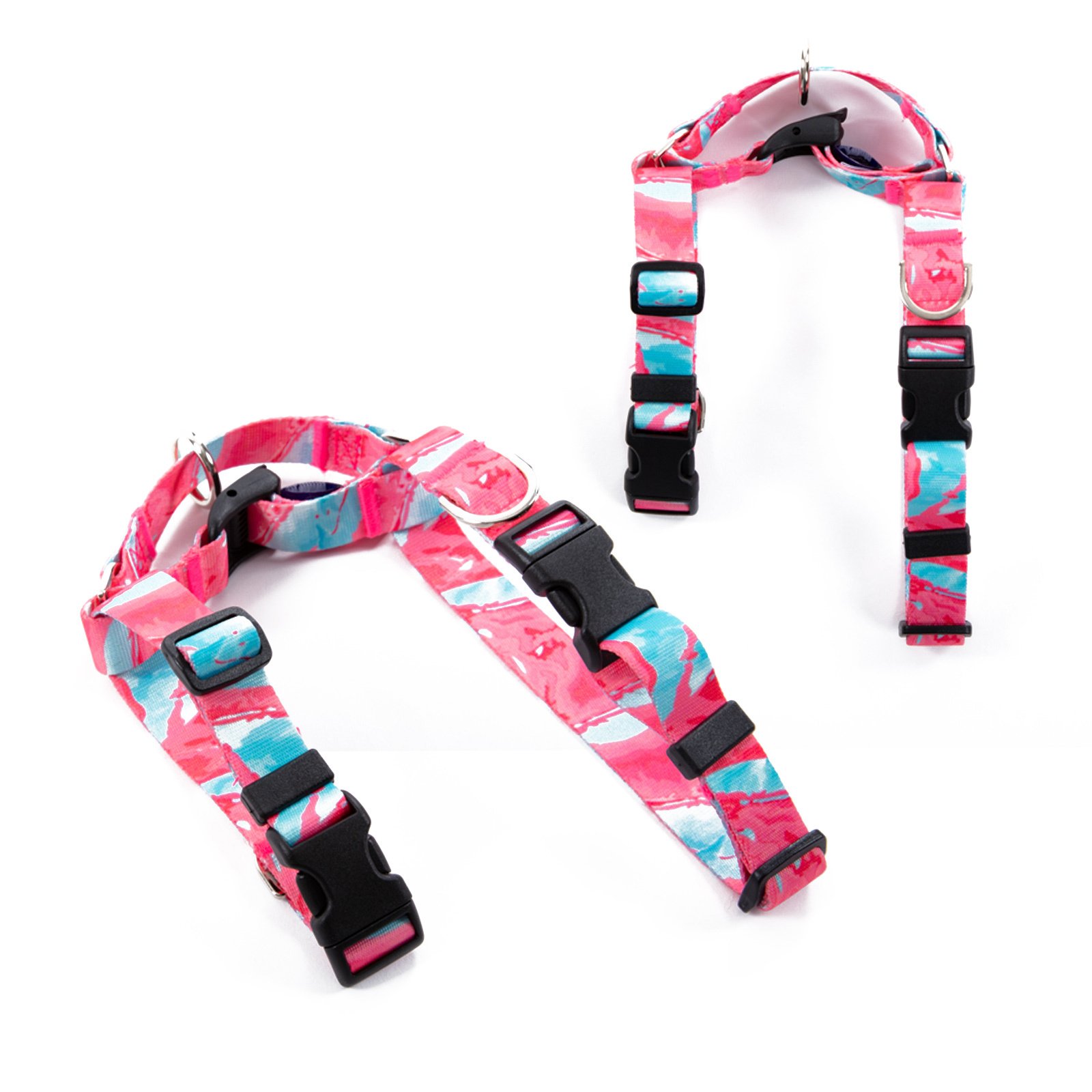 Adjustable Dog Harness with Double Lined Straps 5 Dog Double-Lined Straps Harness Adjustable L MARBLE PINK – photo 5