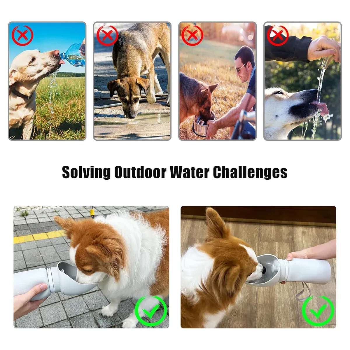 550ml Portable Dog Water Bottle - Foldable & Leakproof 6 Dog Water Drinking Device for Walk Basic Portable Foldable Outdoor Travel Cup – photo 7
