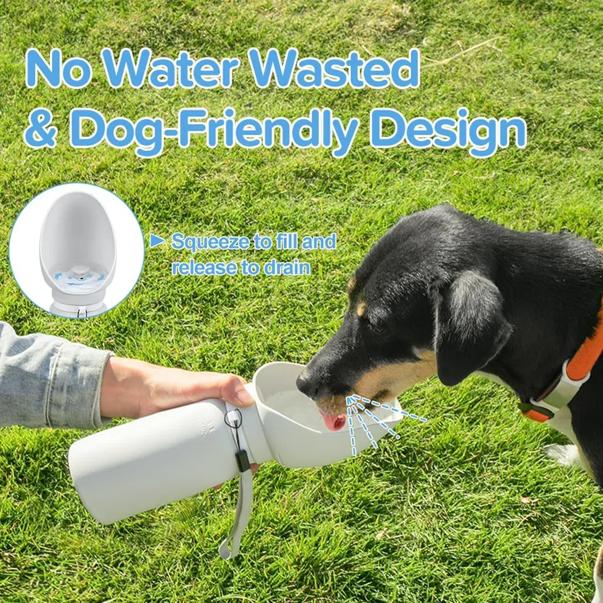 550ml Portable Dog Water Bottle - Foldable & Leakproof 8 Dog Water Drinking Device for Walk Basic Portable Foldable Outdoor Travel Cup – photo 9