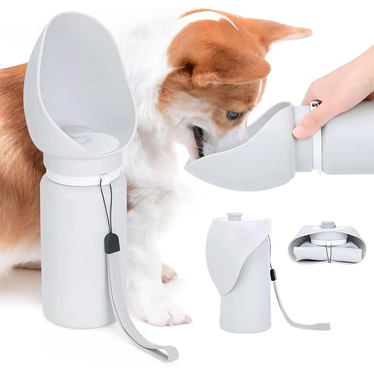 550ml Portable Dog Water Bottle - Foldable & Leakproof 14 Dog Water Drinking Device for Walk Basic Portable Foldable Outdoor Travel Cup – photo 15