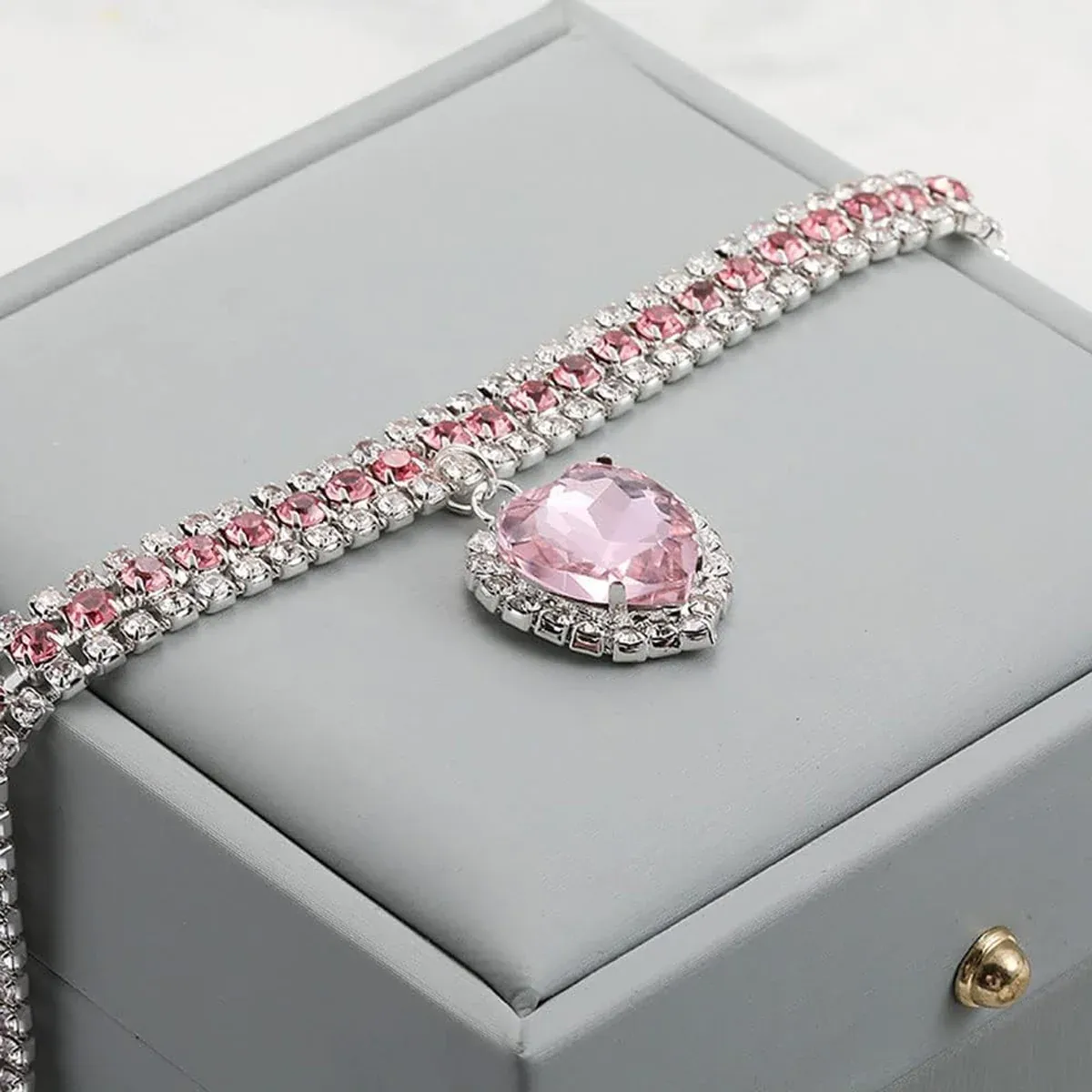 Rhinestone Pet Collars 4-Pack for Cats & Small Dogs 6 Pet Rhinestone Collar 4PCS Heart Pendant Cat Dog Adjustable 16.5-26cm – photo 6