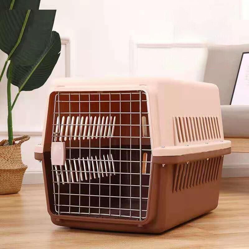 Portable Pet Travel Carrier for Cats, Small Dogs & Rabbits 4 Portable Pet Travel Carrier Crate for Dog Cat Rabbit Ventilated Transport Box - Blue – photo 4