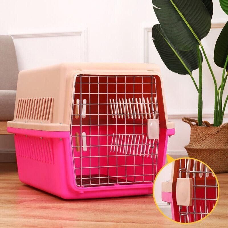Portable Pet Travel Carrier for Cats, Small Dogs & Rabbits 6 Portable Pet Travel Carrier Crate for Dog Cat Rabbit Ventilated Transport Box - Blue – photo 6