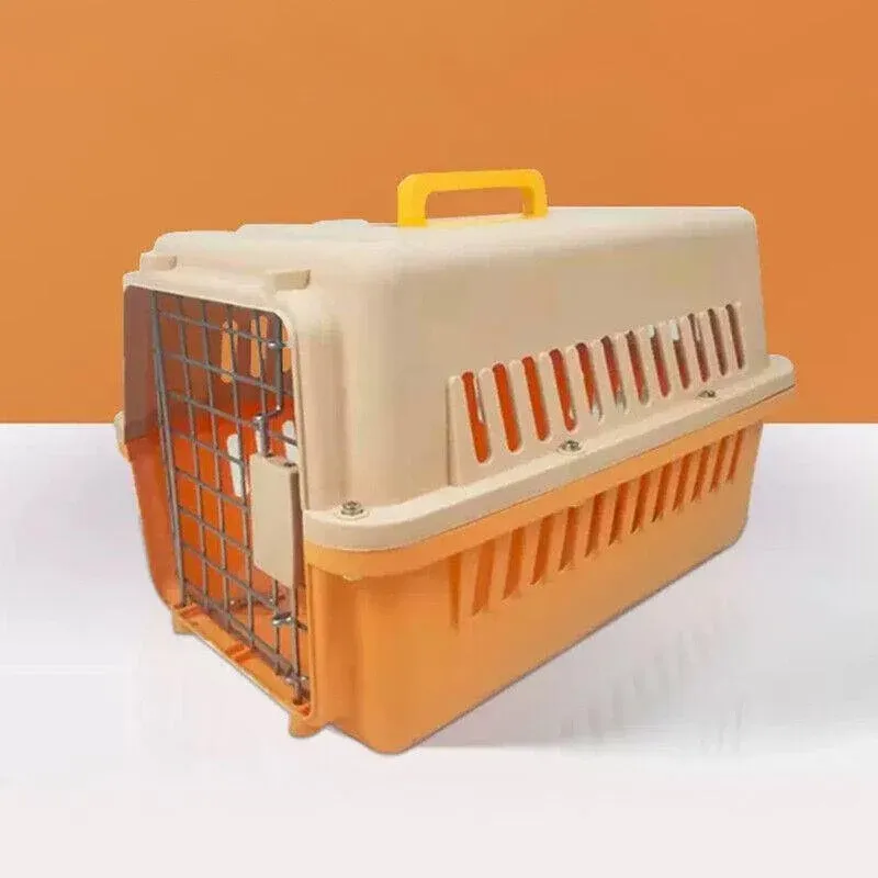 Portable Pet Travel Carrier for Cats, Small Dogs & Rabbits 8 Portable Pet Travel Carrier Crate for Dog Cat Rabbit Ventilated Transport Box - Blue – photo 8