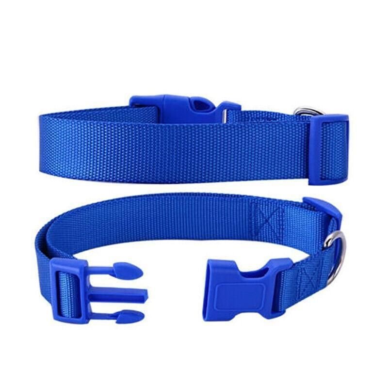 Size Adjustable Nylon Dog Collar - 5 Colours 7 S Size Dog Puppy Pet Collar Adjustable Nylon Toy Small Pink Blue Red Black - Grey – photo 7