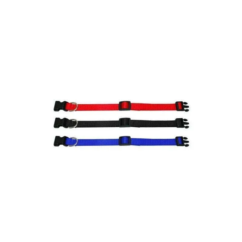 Size Adjustable Nylon Dog Collar - 5 Colours 9 S Size Dog Puppy Pet Collar Adjustable Nylon Toy Small Pink Blue Red Black - Grey – photo 10