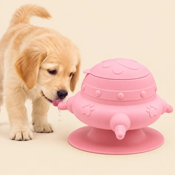 Silicone Pet Feeding Device Anti-choking Bionic Breast-feeding Water Feeder