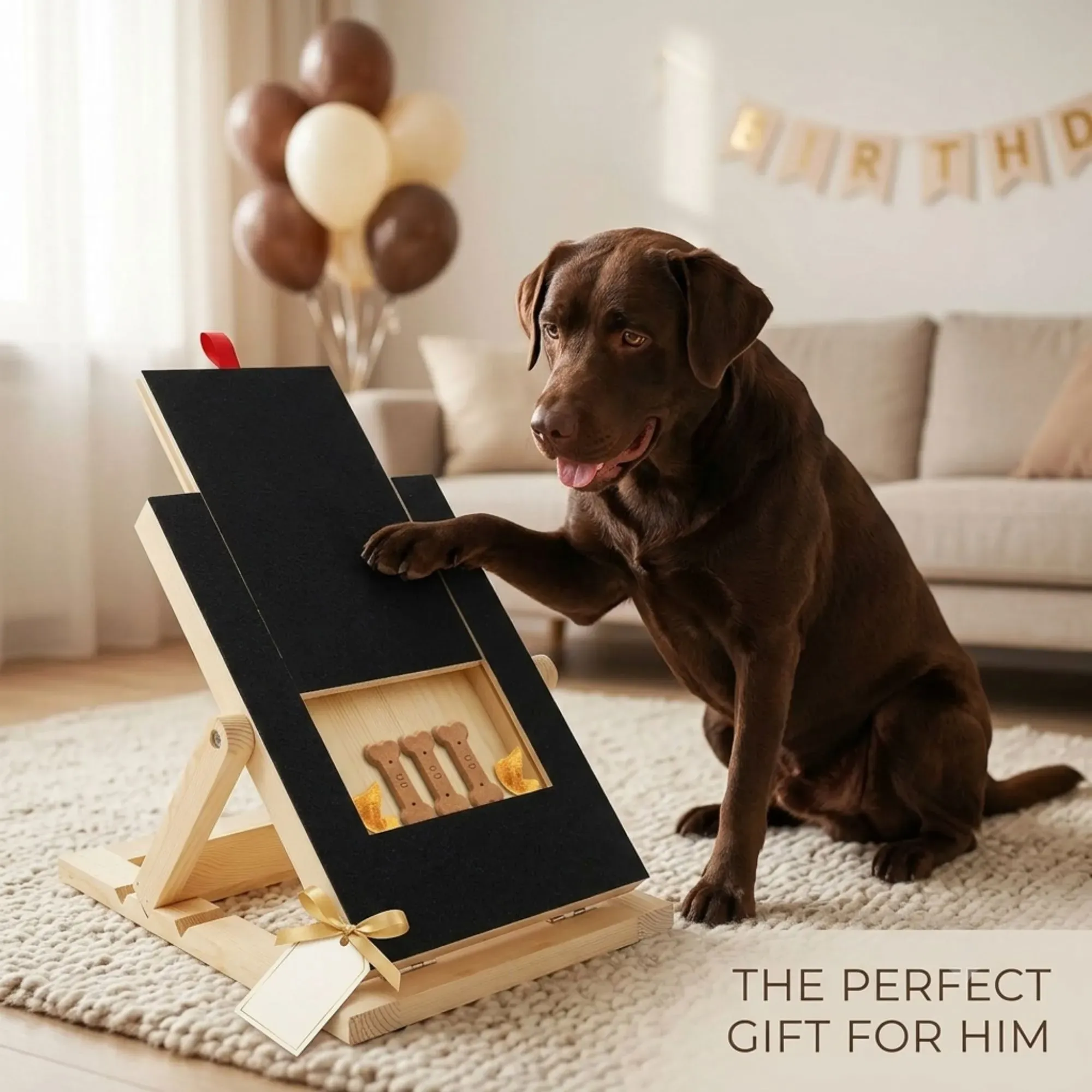 Dog Nail Scratch Board with Treat Drawer 9 CARLA HOME Dog Nail Scratch Board with Snack Box, Height Adjustable Puppy Nail Pet – photo 9