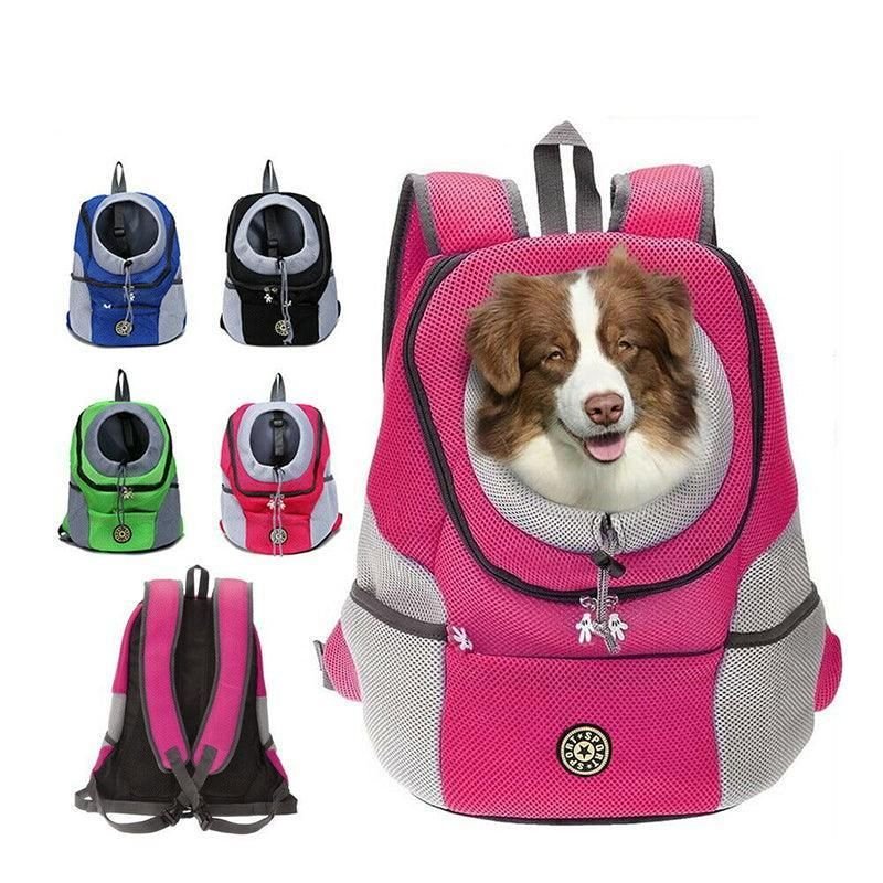 Adjustable Pet Carrier Backpack for Cats & Small Dogs 4 L Size Puppy Travel Mesh Pet Dog Carrier Backpack Front Travel Portable Shoulder Bag - Green – photo 4