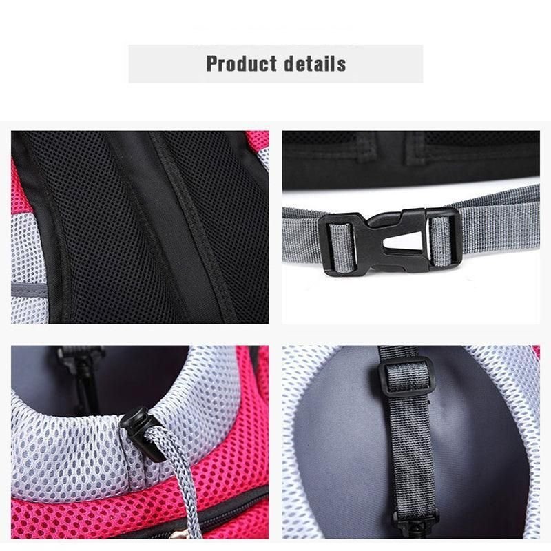 Adjustable Pet Carrier Backpack for Cats & Small Dogs 9 L Size Puppy Travel Mesh Pet Dog Carrier Backpack Front Travel Portable Shoulder Bag - Green – photo 9