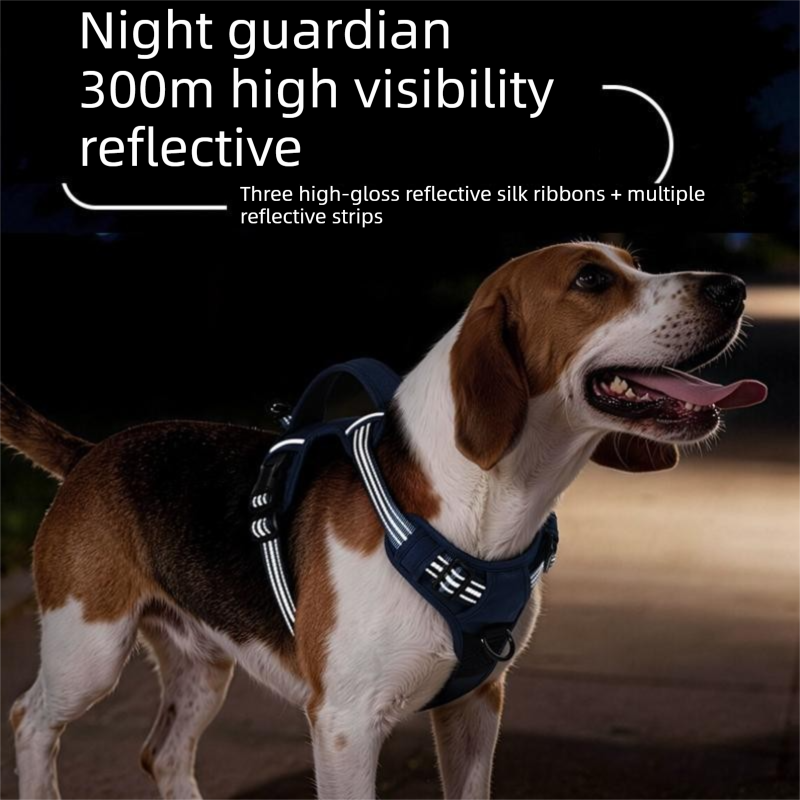 Reflective No Pull Dog Harness & Leash Set 6 XL size Coffee No Pull Dog Harness and Leash Set - Reflective Oxford Fabric Puppy Vest with Control Handle, Adjustable S Size Walking Gear for Small to Medium Dogs, Anti-Pull Training Aid – photo 6